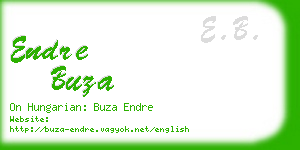 endre buza business card